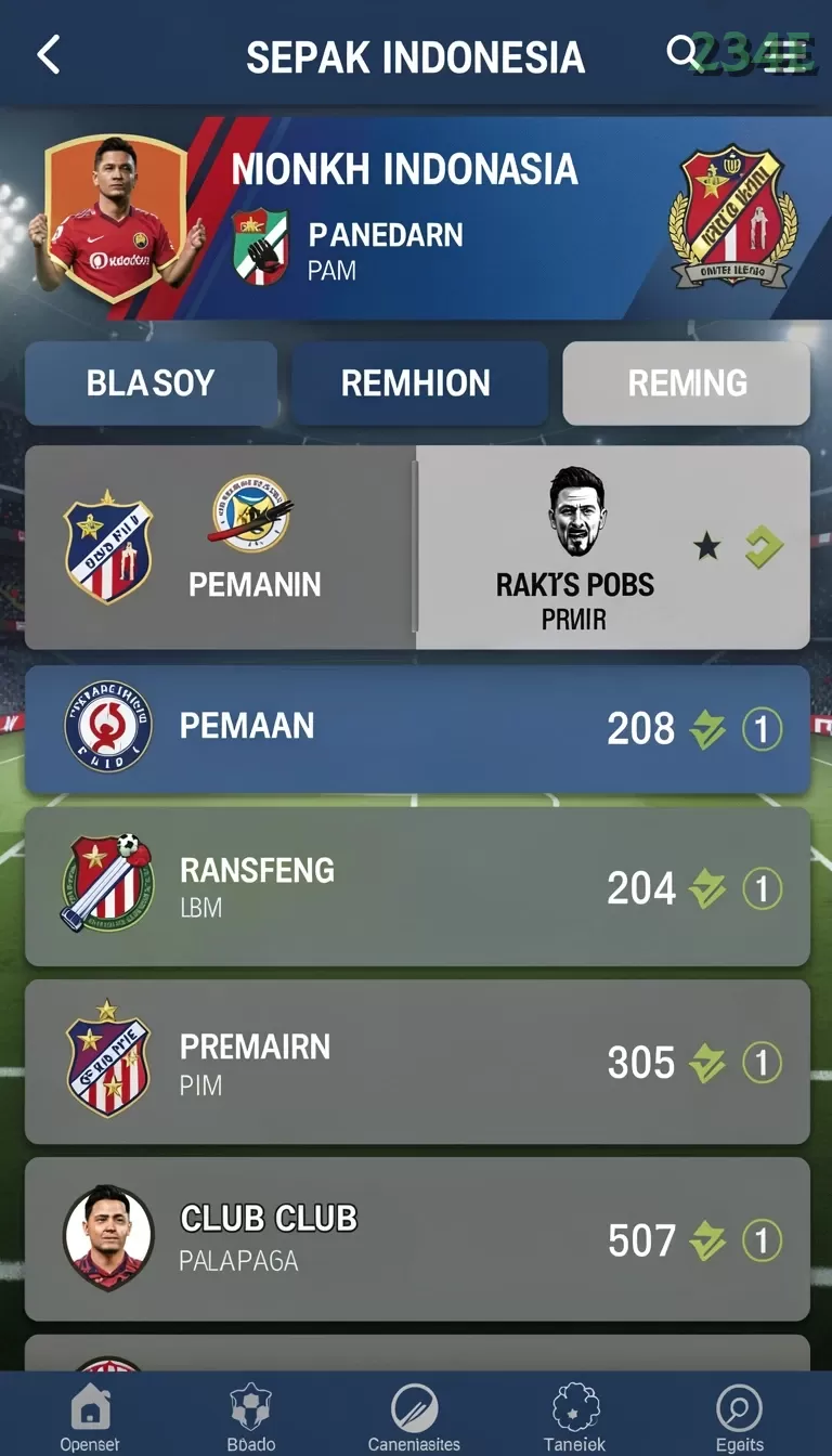 Cuplikan layar ORA78 — menu navigasi